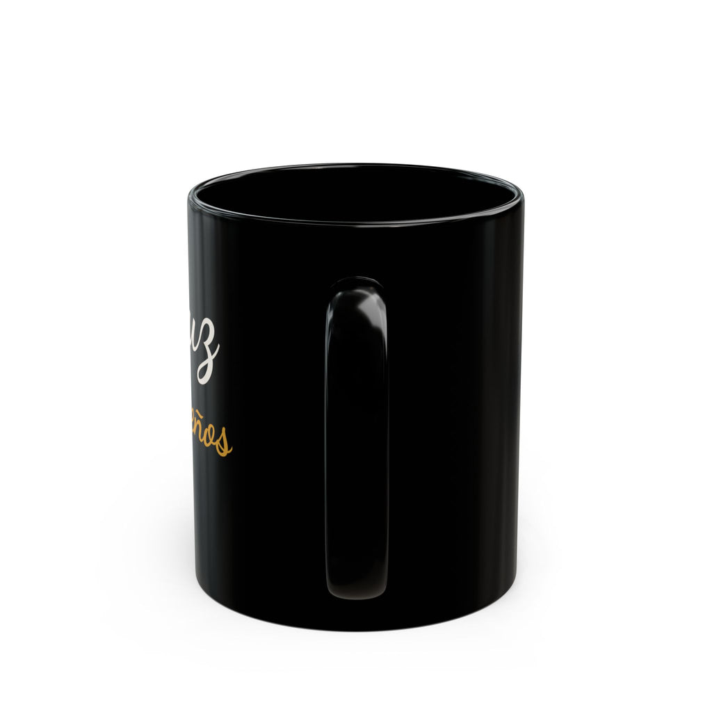 Luz de Sueños Black Ceramic Mug — Dreamy Underwater Design (11oz & 15oz)