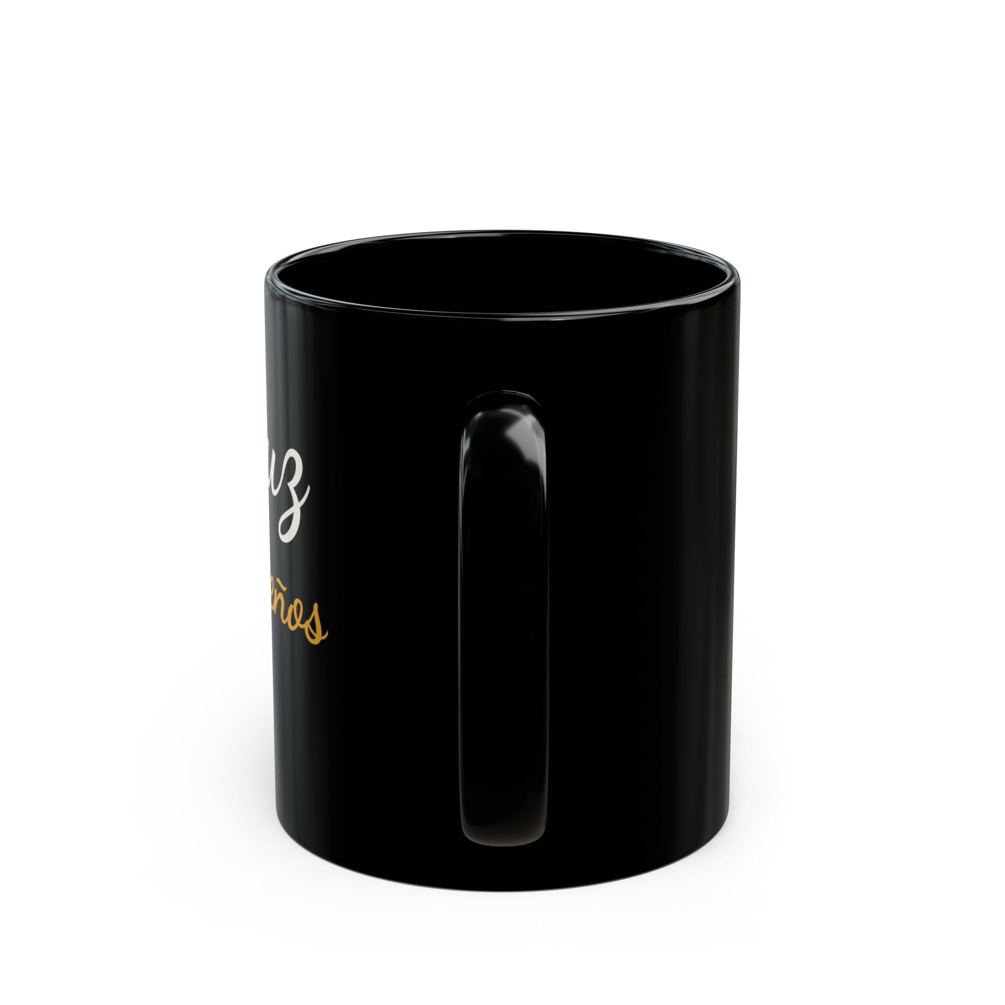 Luz de Sueños Black Ceramic Mug — Dreamy Underwater Design (11oz & 15oz)