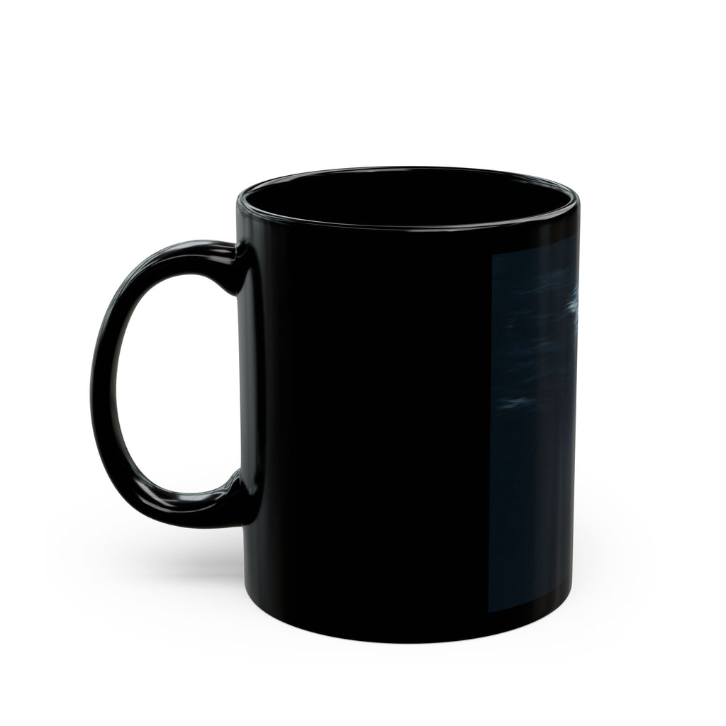 Luz de Sueños Black Ceramic Mug — Dreamy Underwater Design (11oz & 15oz)