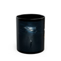 Luz de Sueños Black Ceramic Mug — Dreamy Underwater Design (11oz & 15oz)
